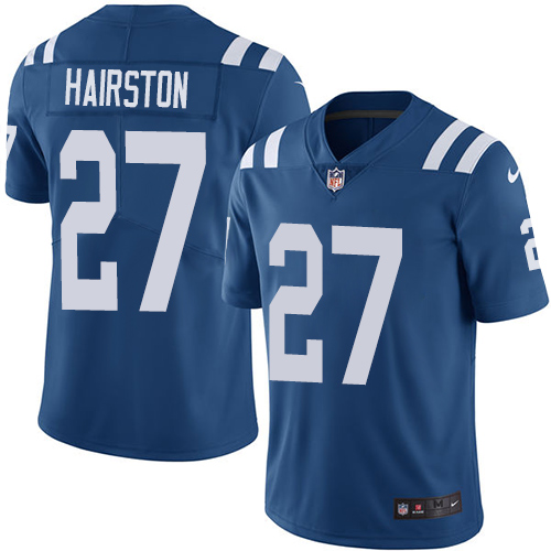 Indianapolis Colts #27 Limited Nate Hairston Royal Blue Nike NFL Home Men Vapor Untouchable jerseys